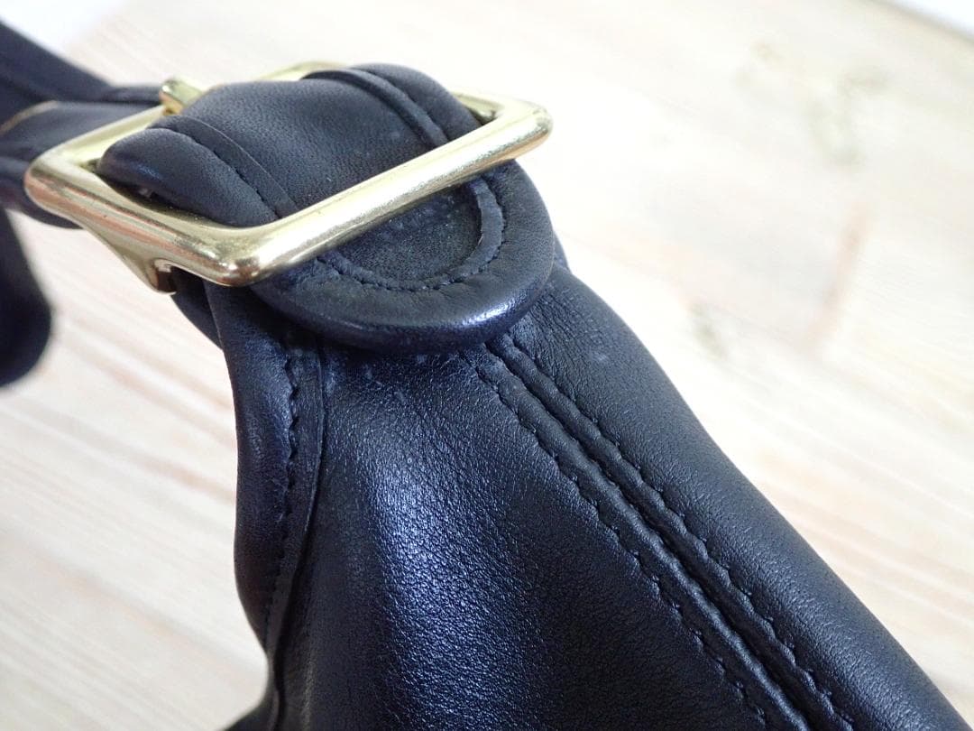 COACH オールドコーチ ドラム型 9085 オール本革レザーショルダーバック