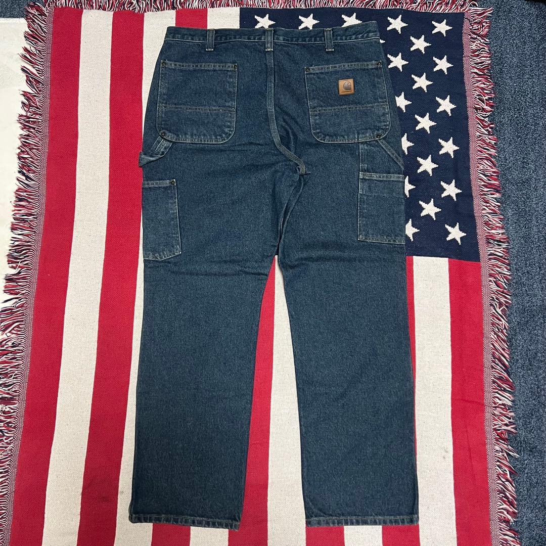 希少carhartt デニムカーハートダブルニーペインター イレギュラー品 美品