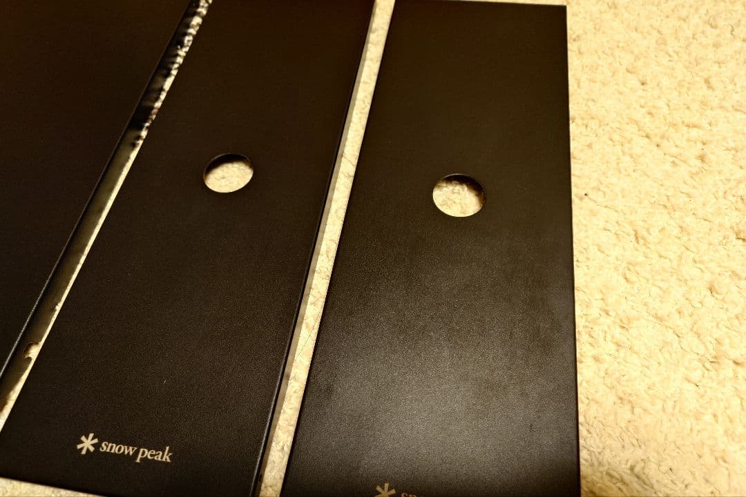 Q*郎様 スノーピーク ステンレストレー1ユニット×1ハーフユニット×2 ブラッ