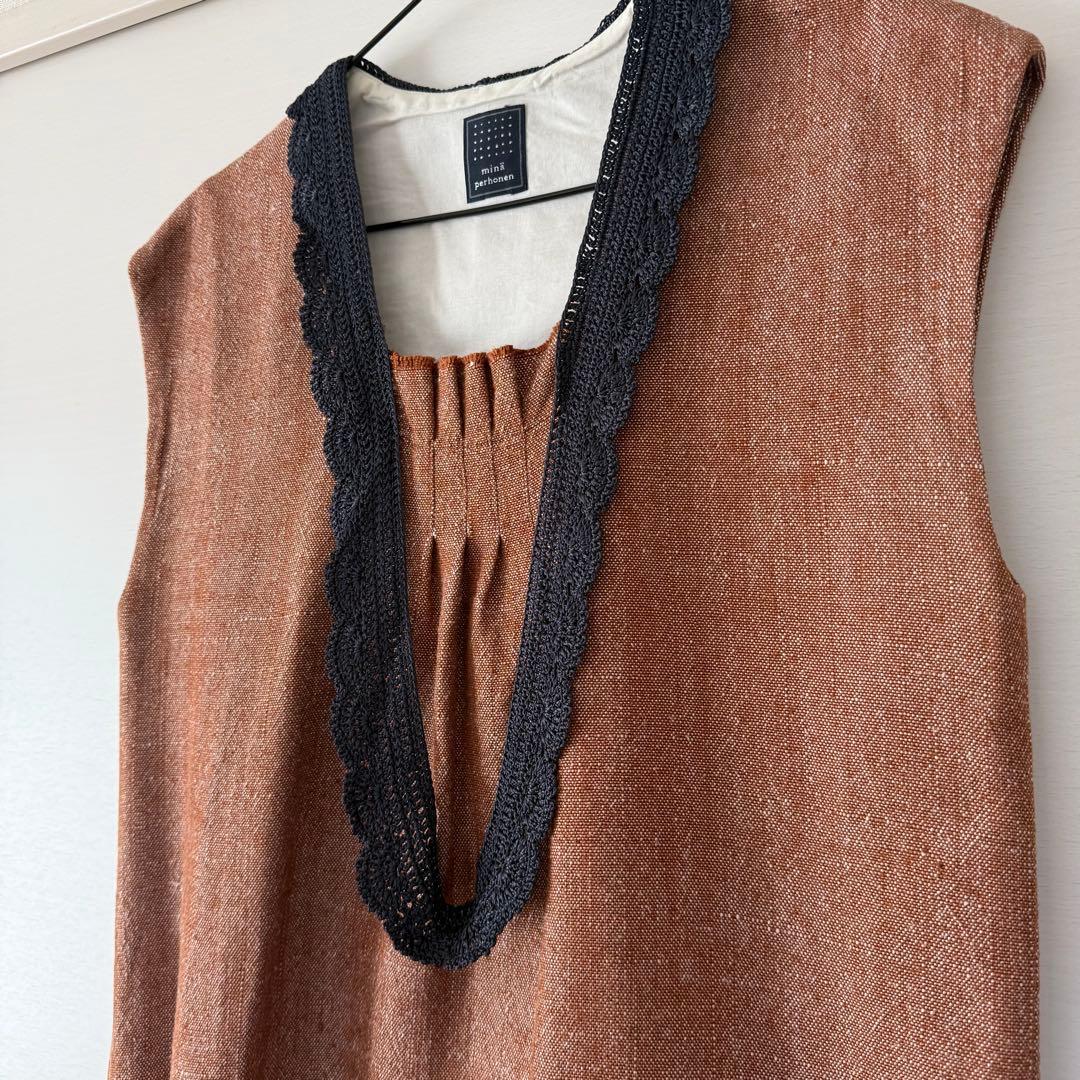 【りくさん専用】minaperhonen ノースリーブチュニック 希少品