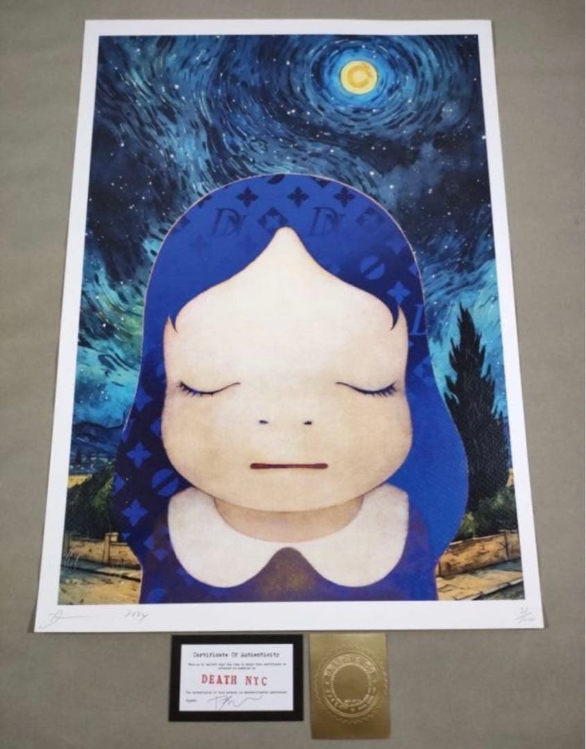 DEATH NYC 世界限定 現代アート 奈良美智 ロッタちゃん ゴッホ 星月夜