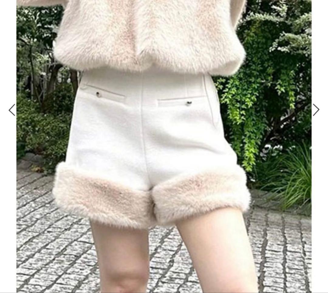 リリーブラウン　エコファーショートパンツ