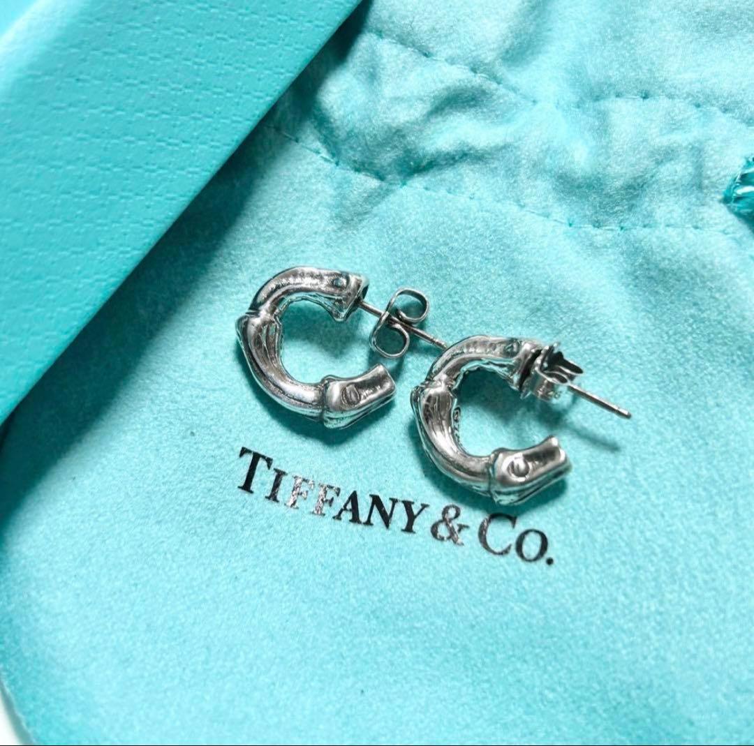 Tiffany & Co. シルバー C字型ピアス