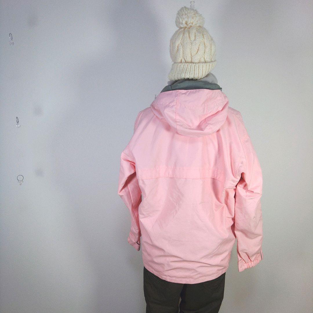 レディース　L　スキー　スノーボードウェア　上下セット　ピンク　ブラウン　ベルト