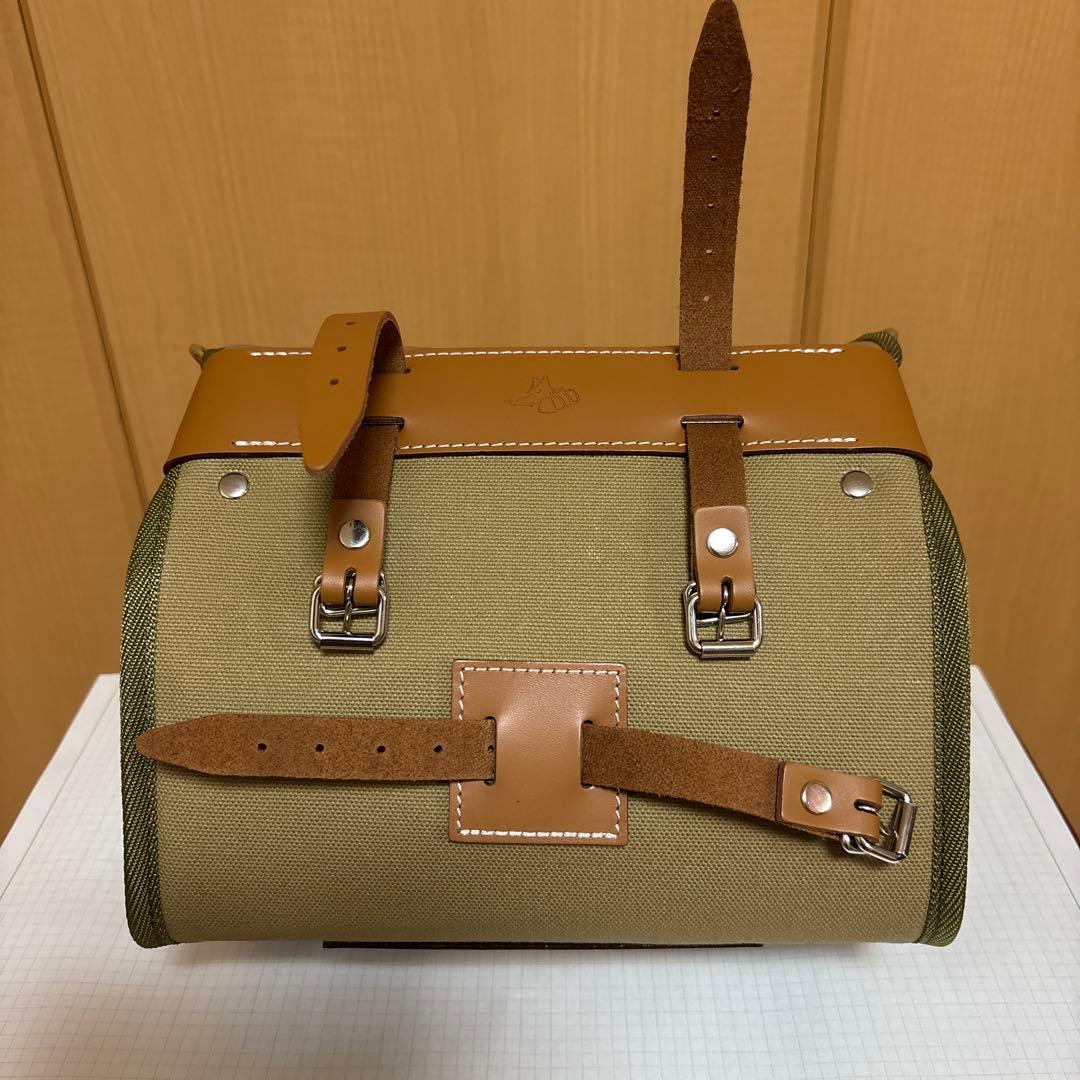 【犬印鞄】犬印純綿6号帆布 自転車用サドルバッグ（小）