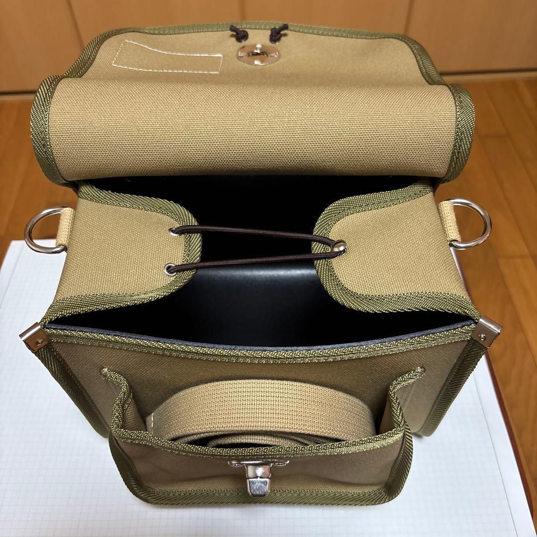 【犬印鞄】犬印純綿6号帆布 自転車用サドルバッグ（小）