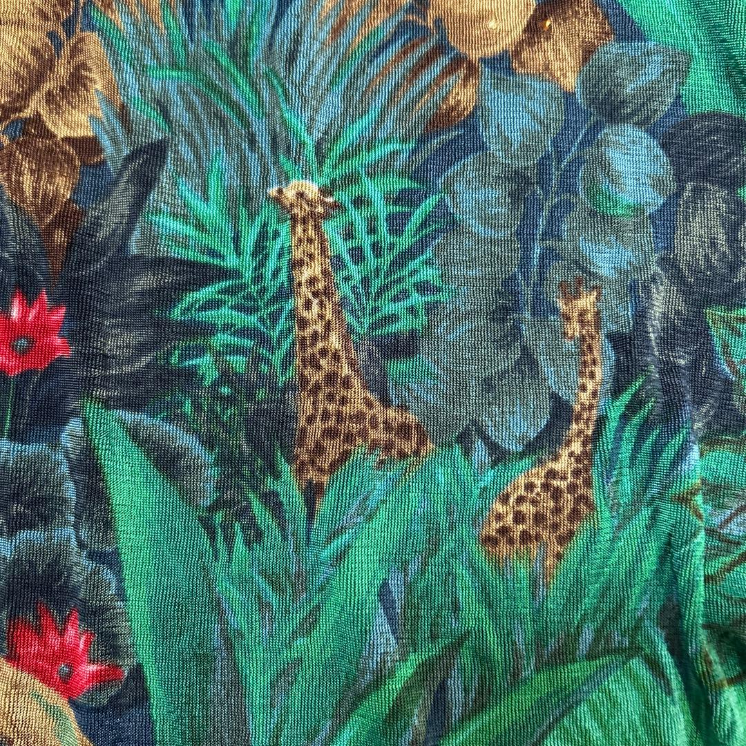 【期間限定値下げ】伊太利屋　ジャングルプリント　チュニック　ワンピース