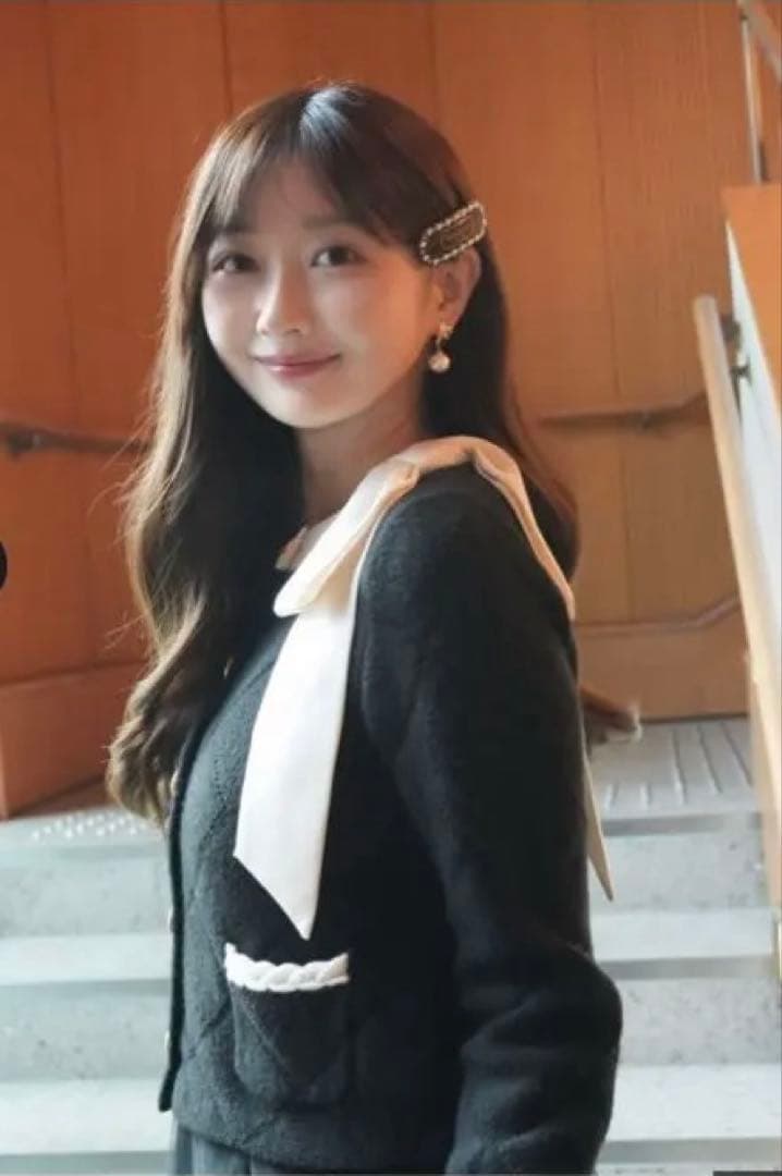 〈MARIEBELLEコラボ〉Ribbon Knit Jacket