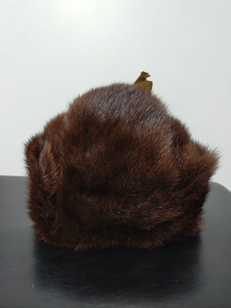 ロシア帽　ミンク　フライトキャップ　エスキモーキャップ