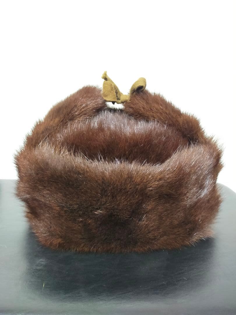 ロシア帽　ミンク　フライトキャップ　エスキモーキャップ