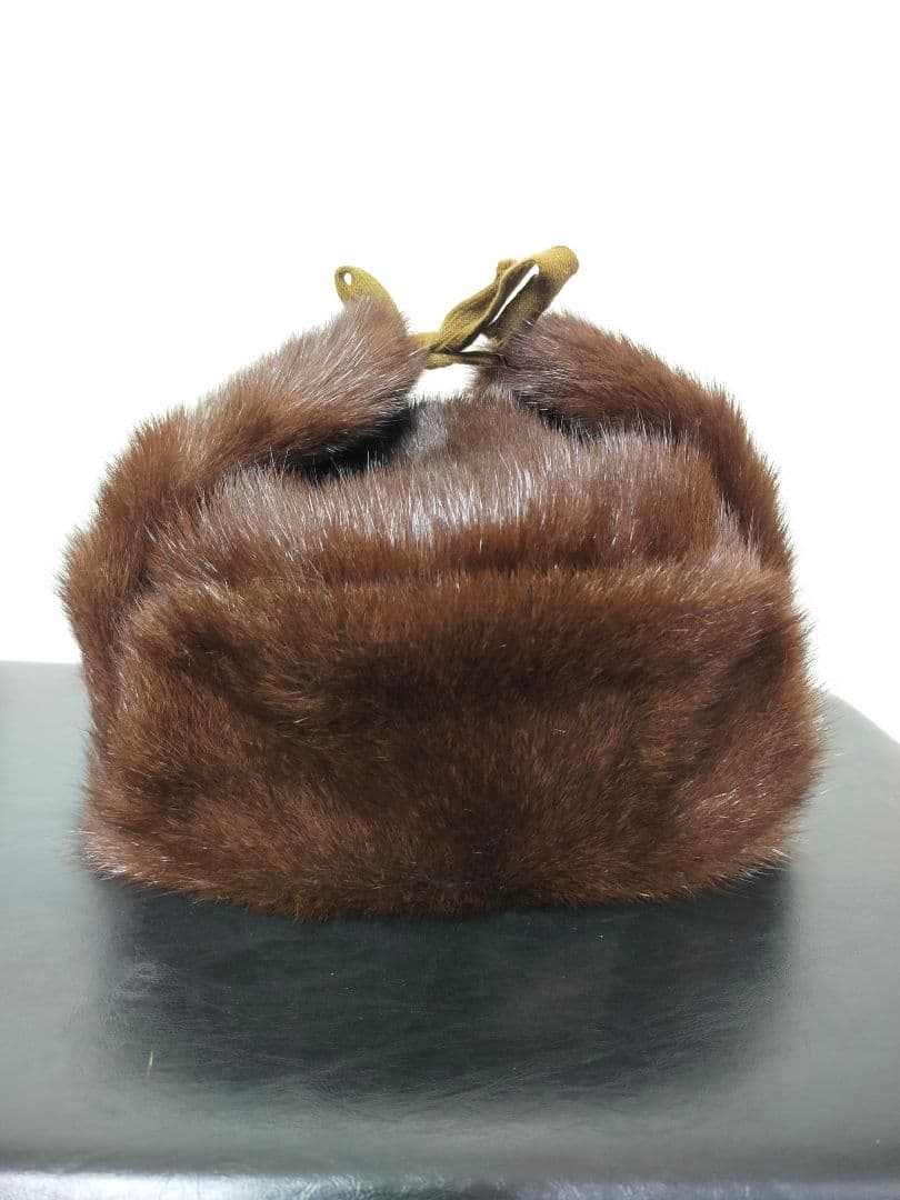 ロシア帽　ミンク　フライトキャップ　エスキモーキャップ