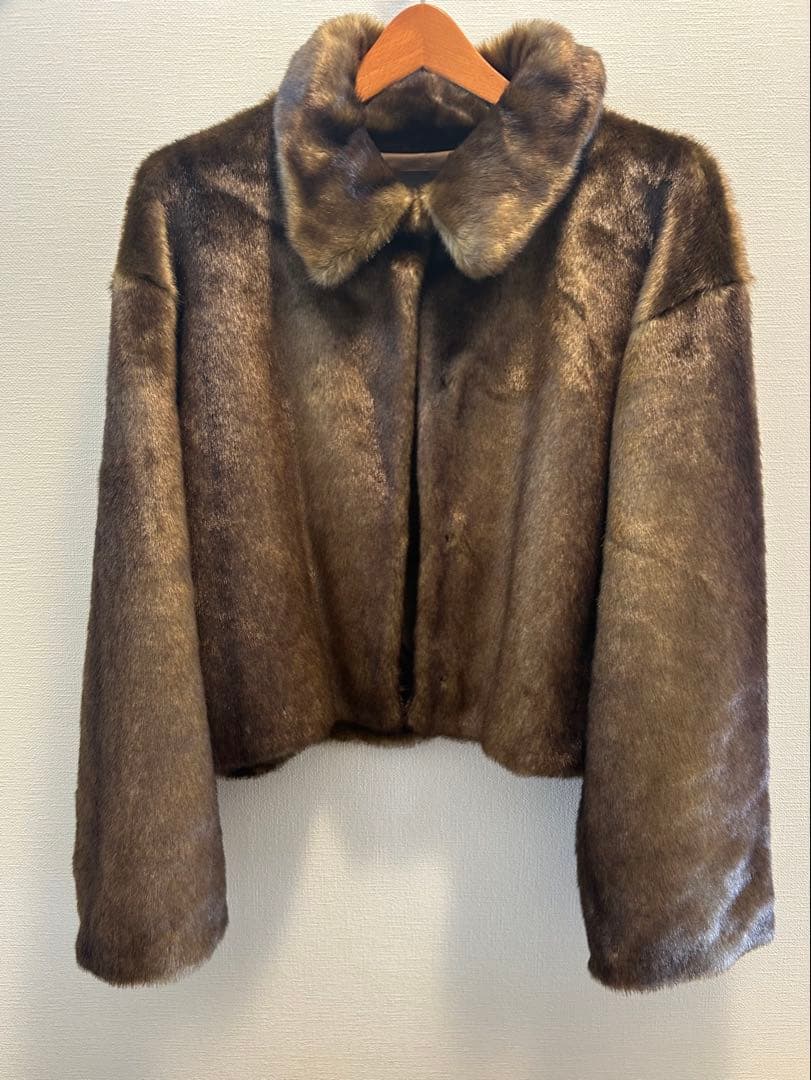 【限定お値下げ中❗️】anuans ステンカラーショートファーコート