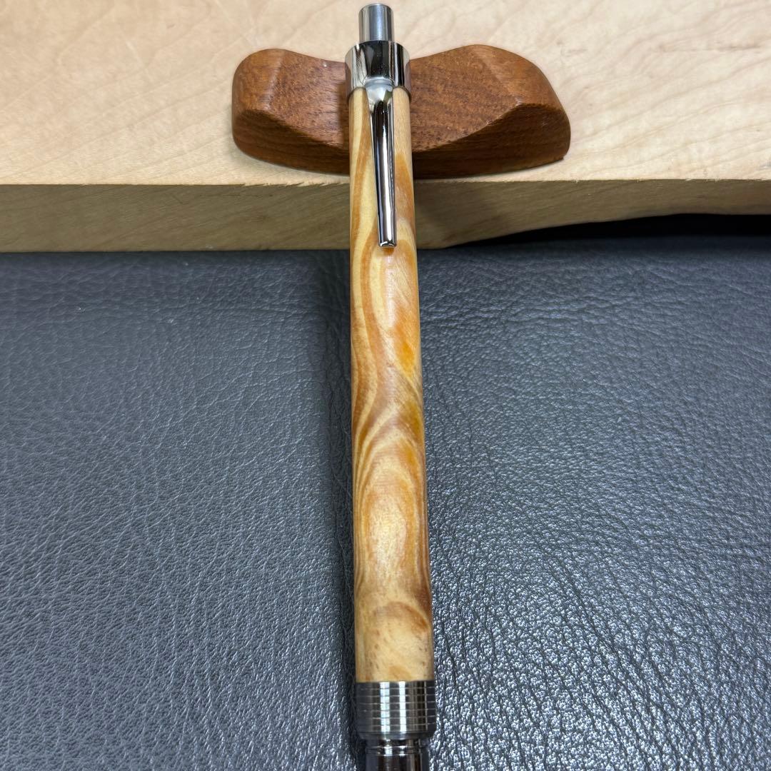 177肥松　木製シャーペン　最強低重心溝付き　ステンレス