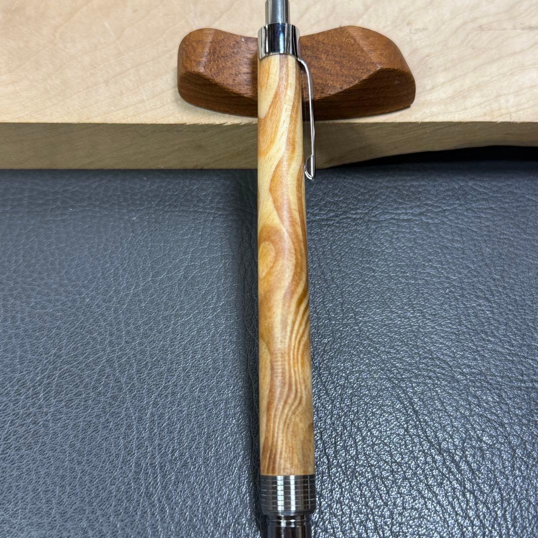 177肥松　木製シャーペン　最強低重心溝付き　ステンレス