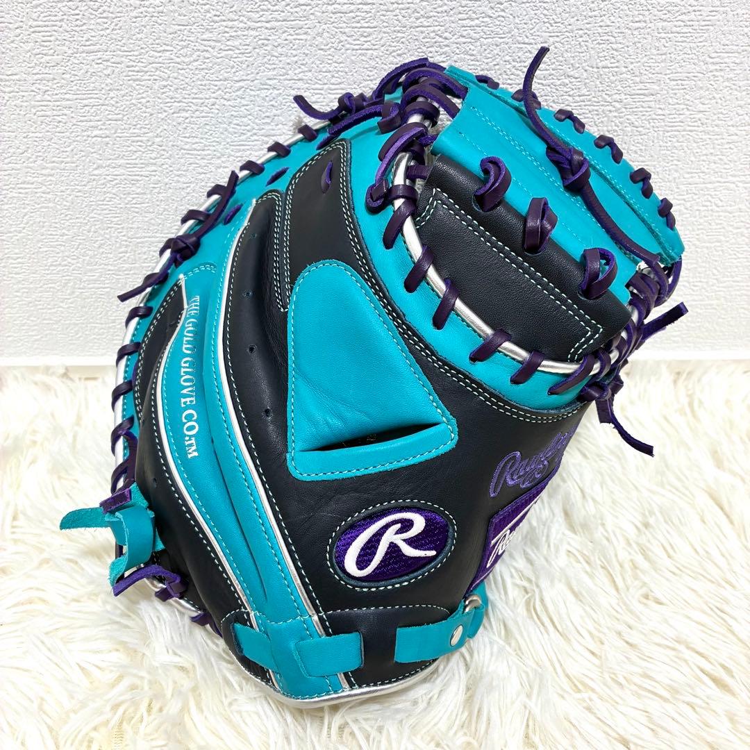 【超美品】Rawlings ハイパーテック 軟式 キャッチャーミット 希少カラー