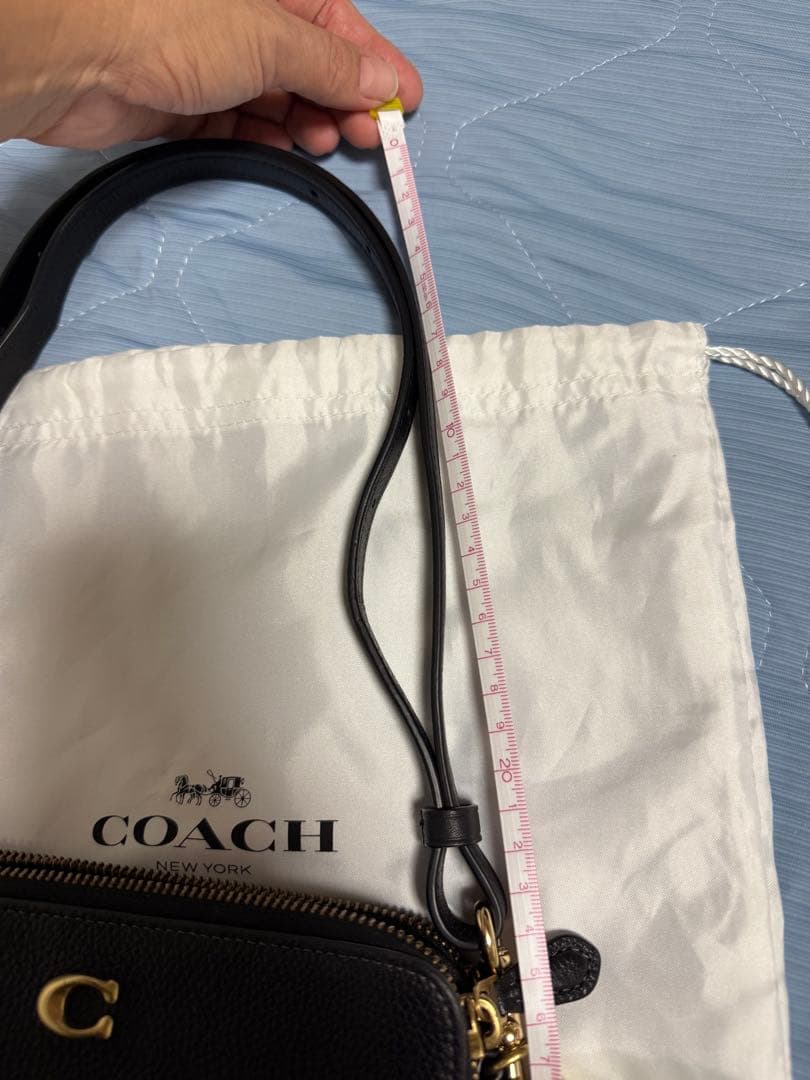 COACH ブラックレザー バッグ