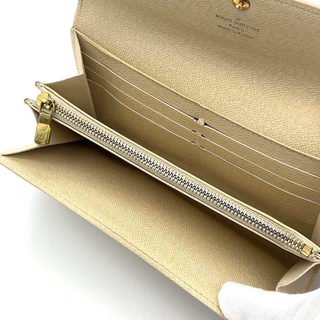 ルイヴィトン 長財布 ダミエアズール ポルトフォイユサラ 男女兼用