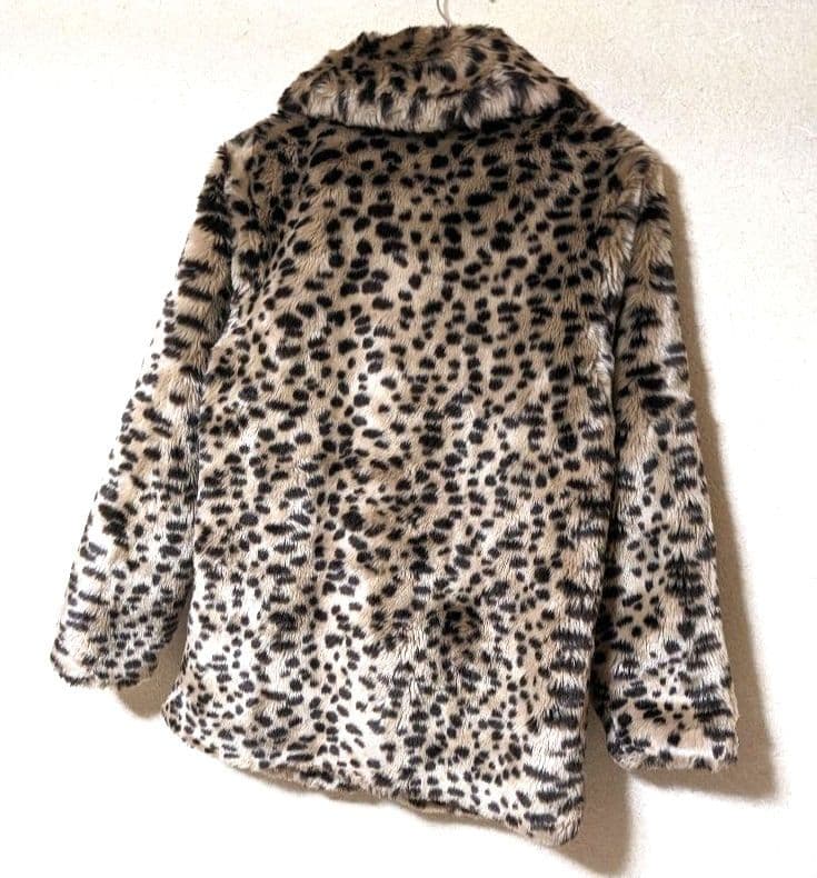 jakke　ジャッキー　ファーコート　レオパード　ボアコート　美品　エコファー
