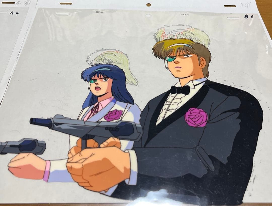 赤い光弾ジリオン セル画 チャンプ アップル 2枚セット