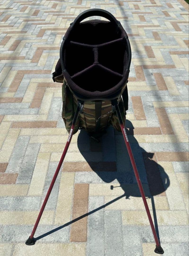 夏に映える迷彩　希少　BEAMSGOLF&BRIEFINGコラボ　キャディバッグ