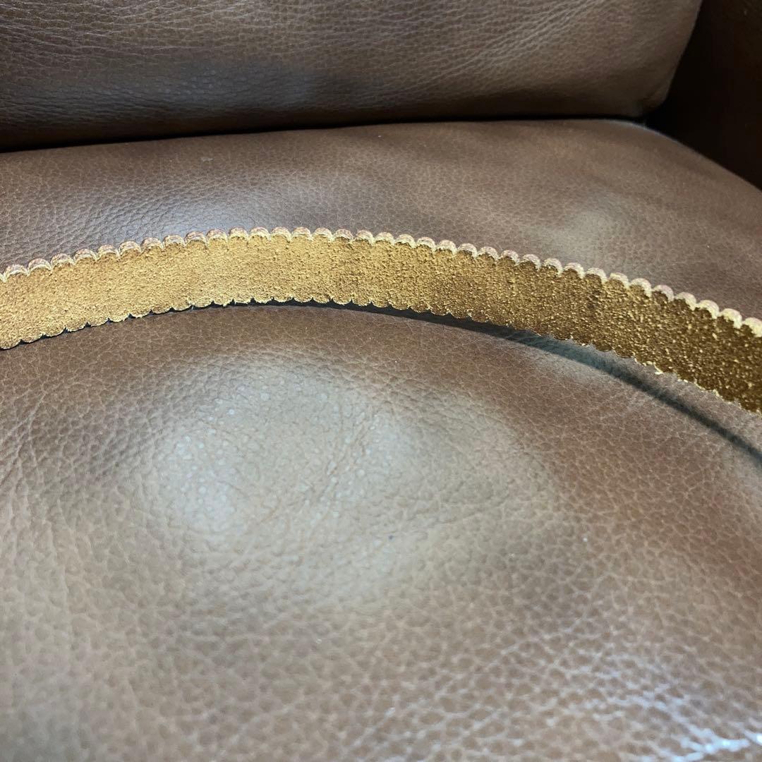 COMME des GARÇONS スカラップホワイトレザーベルト