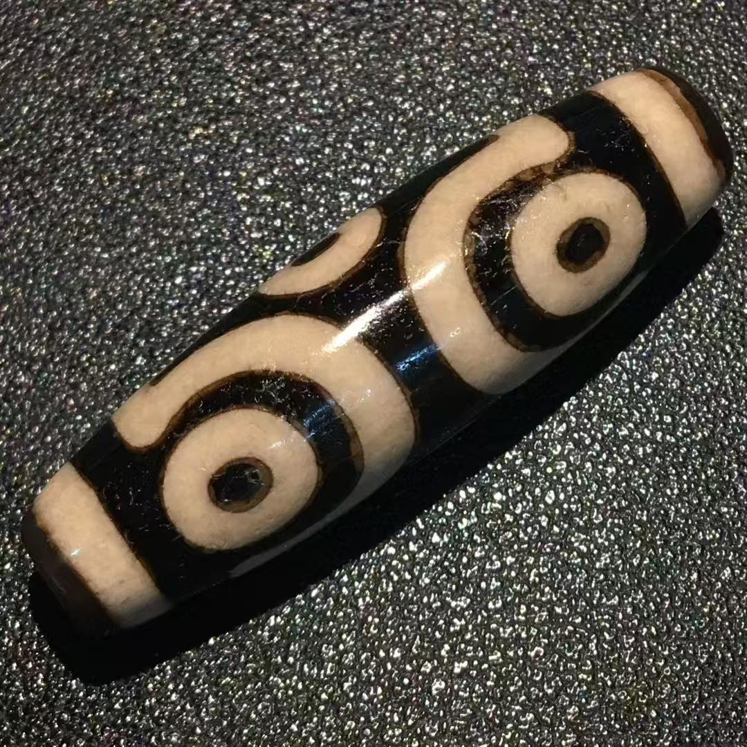 任晓攀 炫玥 手作り十字金刚六眼天珠 財運 幸運 魔除 厄除 破邪 チベット天珠