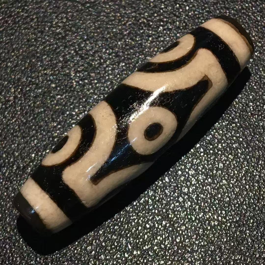 任晓攀 炫玥 手作り十字金刚六眼天珠 財運 幸運 魔除 厄除 破邪 チベット天珠