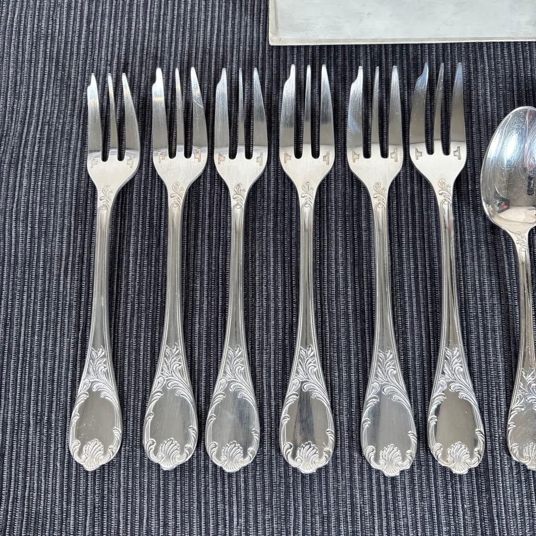 【クーニー様】クリストフル マルリー ケーキフォーク+コーヒースプーン 12P