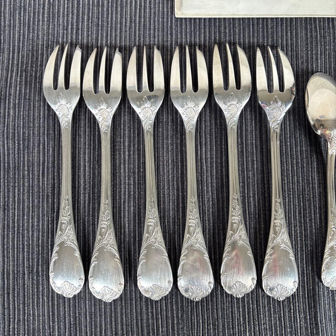 【クーニー様】クリストフル マルリー ケーキフォーク+コーヒースプーン 12P