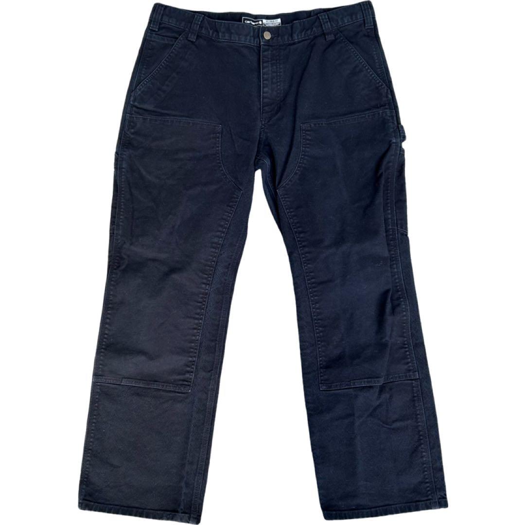 carhartt double knee pants 38×30 黒