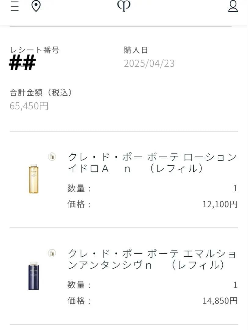 新品未開封　クレドポーボーテ　化粧水　夜用乳液