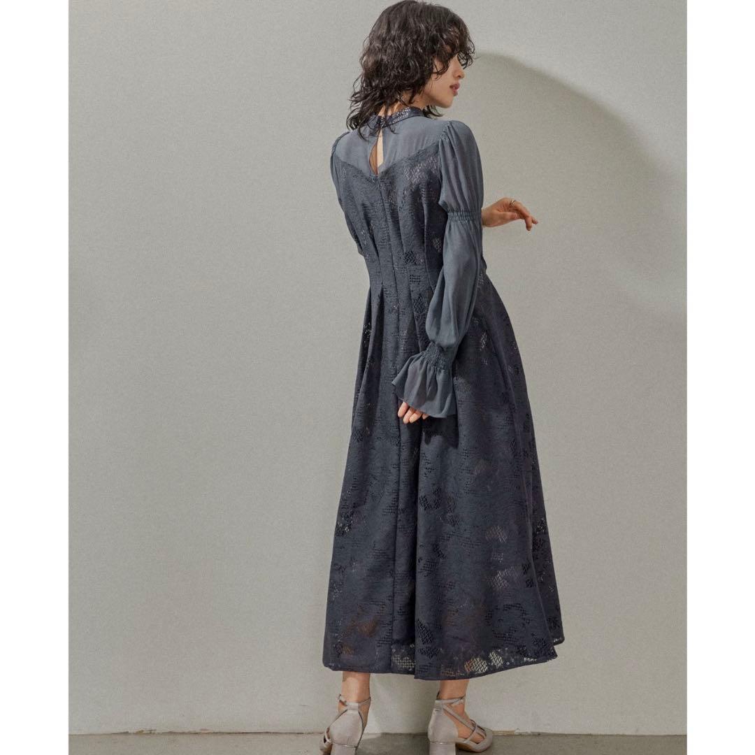 kana シャーリング キャンディースリーブ アシンメトリー ドレス 結婚式 L