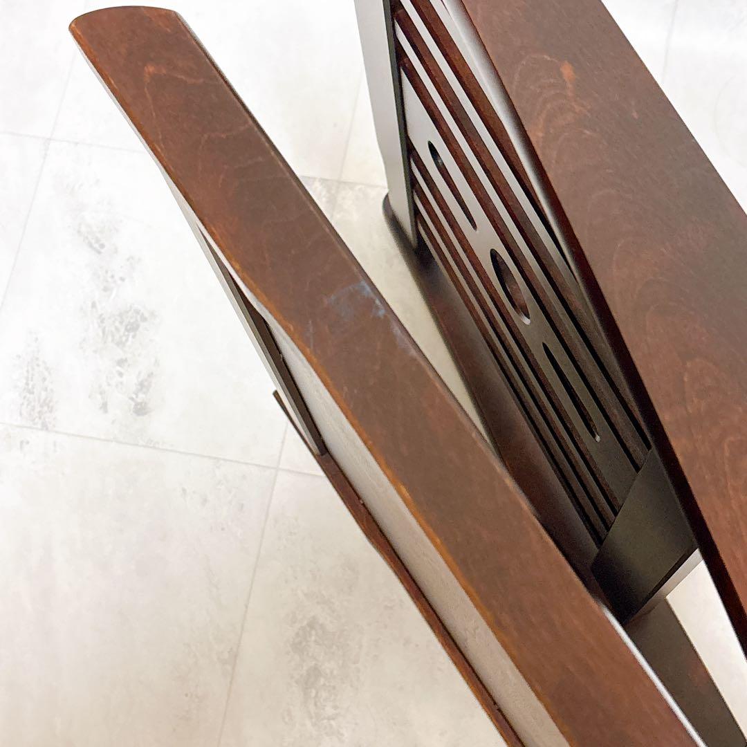 北海道民芸家具　2脚セット　座椅子　折りたたみ　ローチェア　樺材　木製　和室