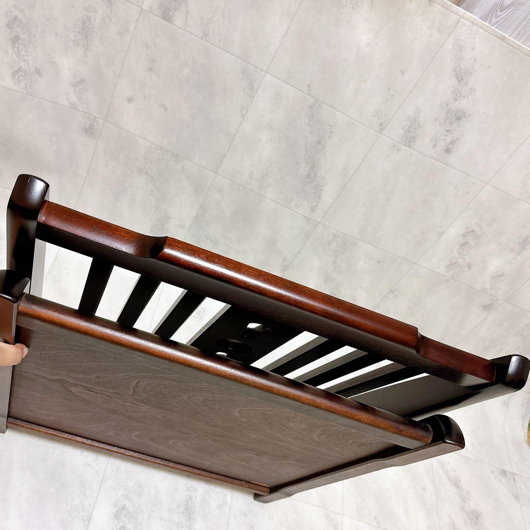 北海道民芸家具　2脚セット　座椅子　折りたたみ　ローチェア　樺材　木製　和室