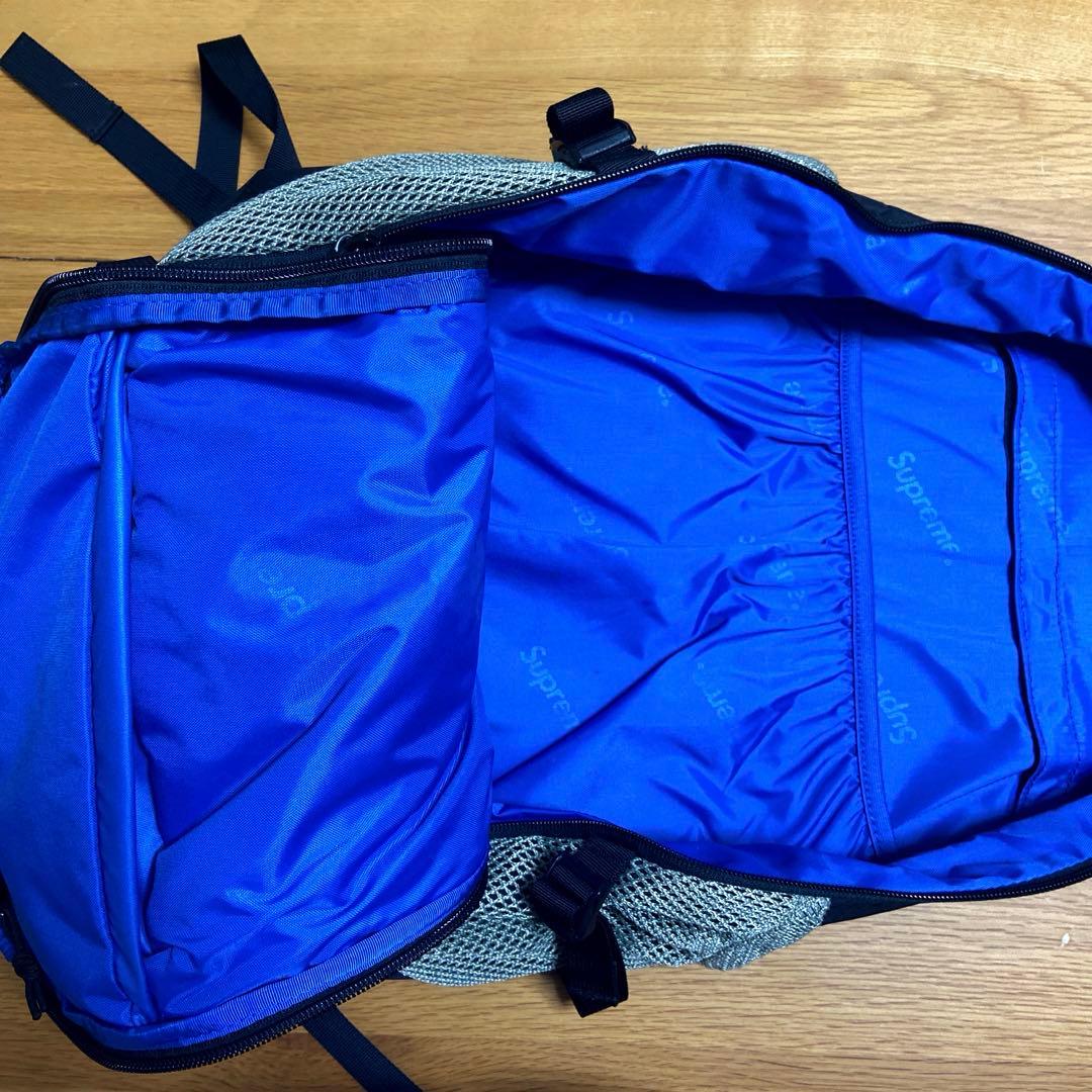 Supreme バックパック グレー/ブルー 2023aw blue