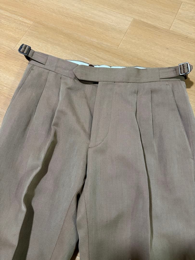 未使用に近い　ビームスF別注　ジェルマーノ　ソラーロ生地　グルカパンツ　42