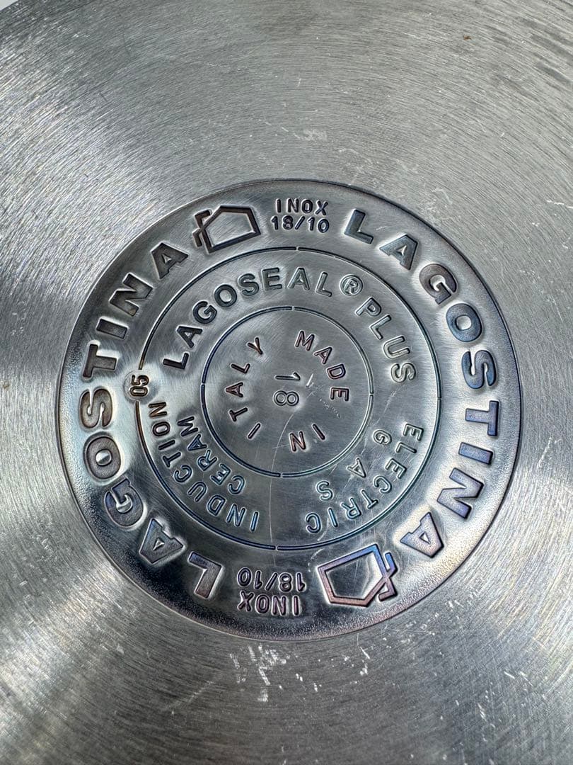 LAGOSTINA ステンレス 両手鍋 3点セット 14•18•20cm