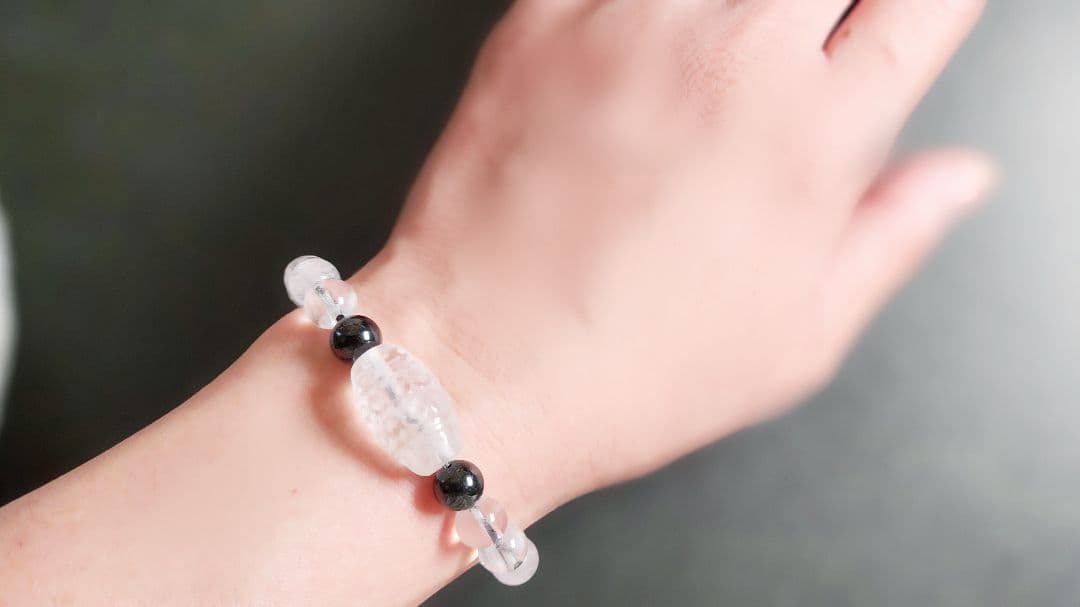 鳳凰　功徳を身に付ける マニ車　翡翠　ヒマラヤ水晶　鳳凰ブレス 021