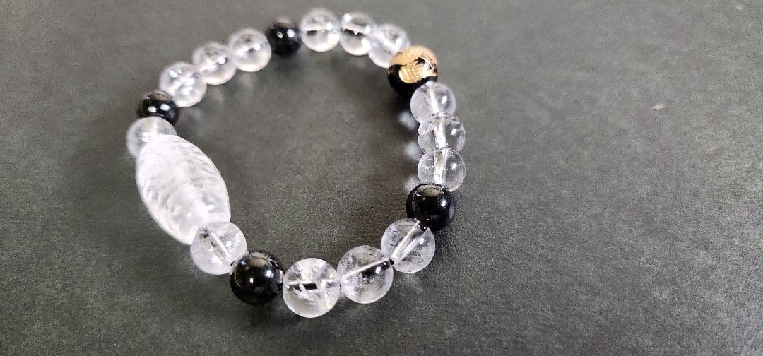 鳳凰　功徳を身に付ける マニ車　翡翠　ヒマラヤ水晶　鳳凰ブレス 021