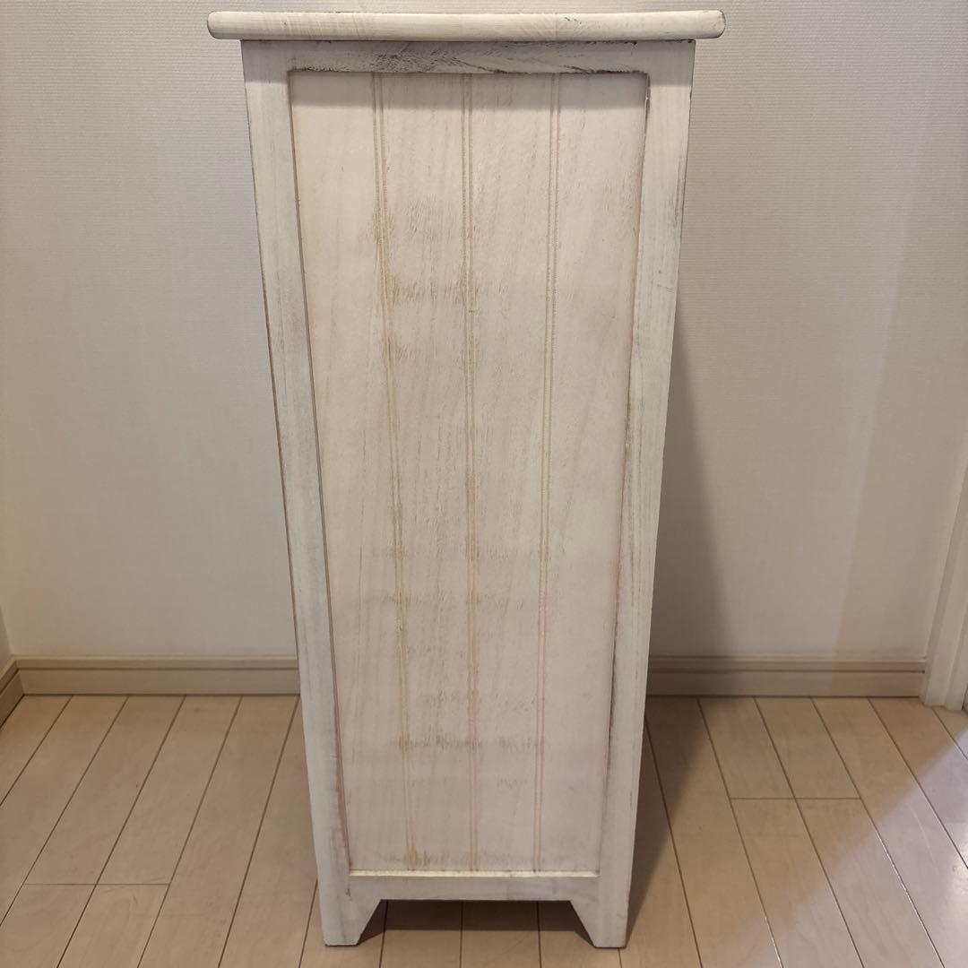 B-company 天然木 アンティーク風4段チェスト