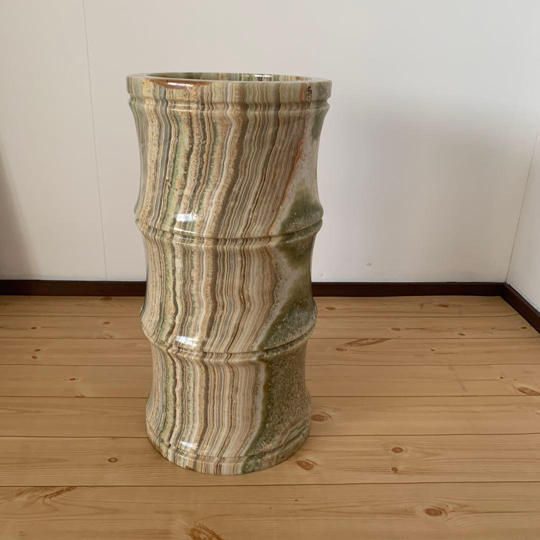 大理石　傘立て　オニキス　瑪瑙