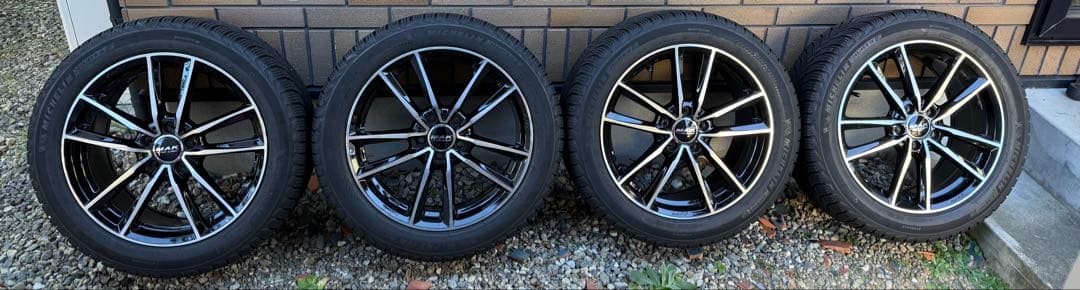 ①メルセデスE300用245/45 R18 ミシュランスタッドレスMAKホイール