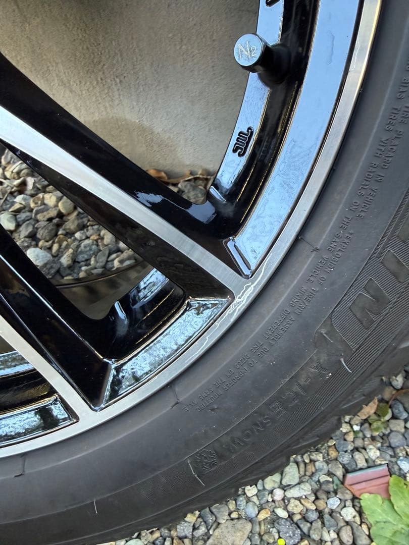 ①メルセデスE300用245/45 R18 ミシュランスタッドレスMAKホイール