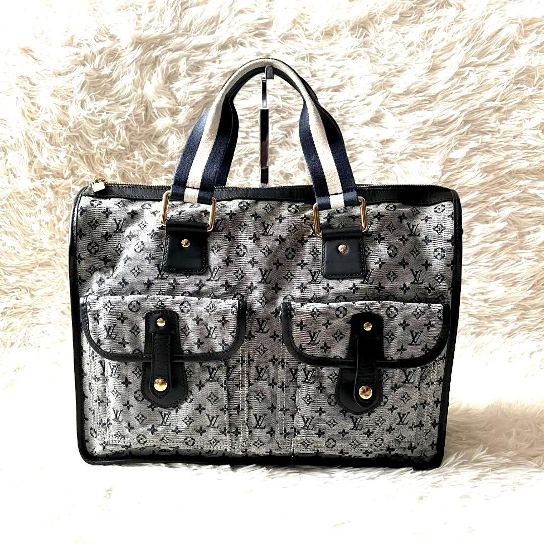 極美品　 ルイヴィトン サックマリーケイト M42341 モノグラム ネイビー