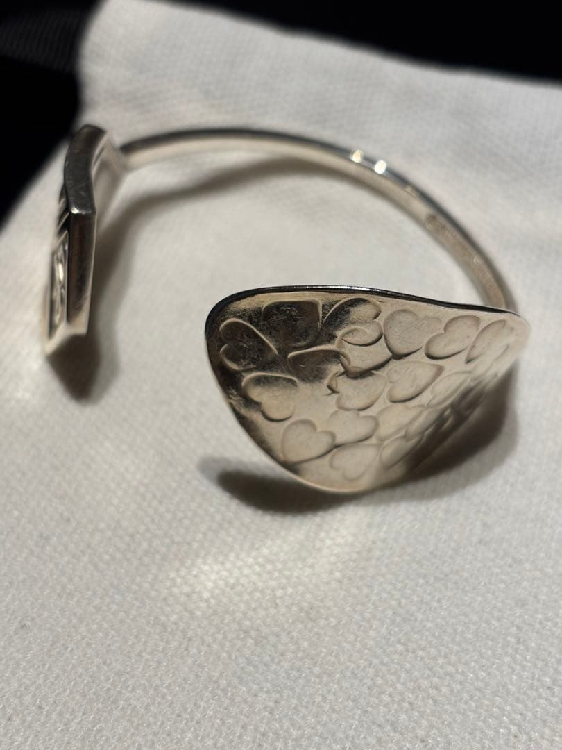 専用❗️シルバースプーン　ティファニー　ハート模様 オープンバングル