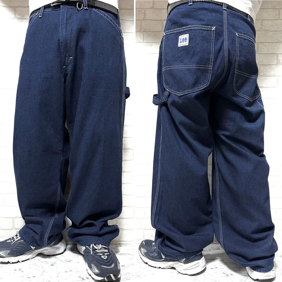 Lee 濃紺 極太 ワイドペインターパンツ バギーパンツ ワークパンツ
