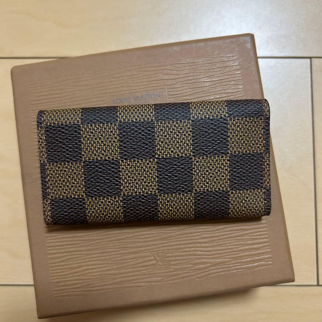 LOUIS VUITTON 4連キーケース ダミエ ブラウン