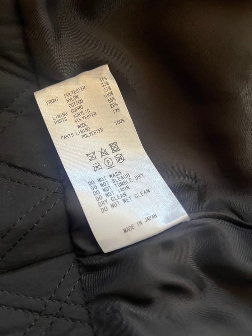 fetico ナイロンキルティングジャケット　サイズ1（24aw）