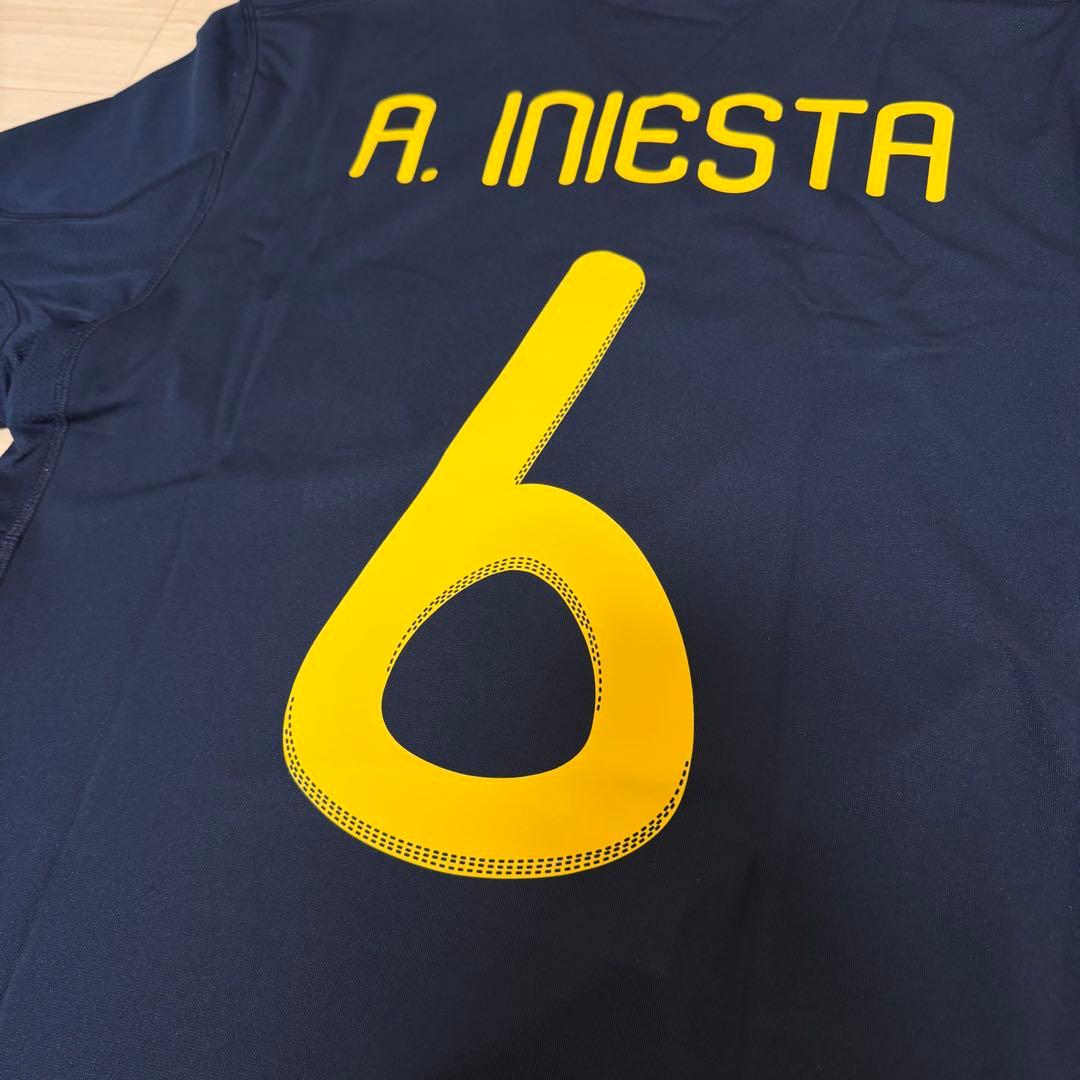 スペイン代表 A. INIESTA 6番 ユニフォーム 2010 W杯初優勝決勝