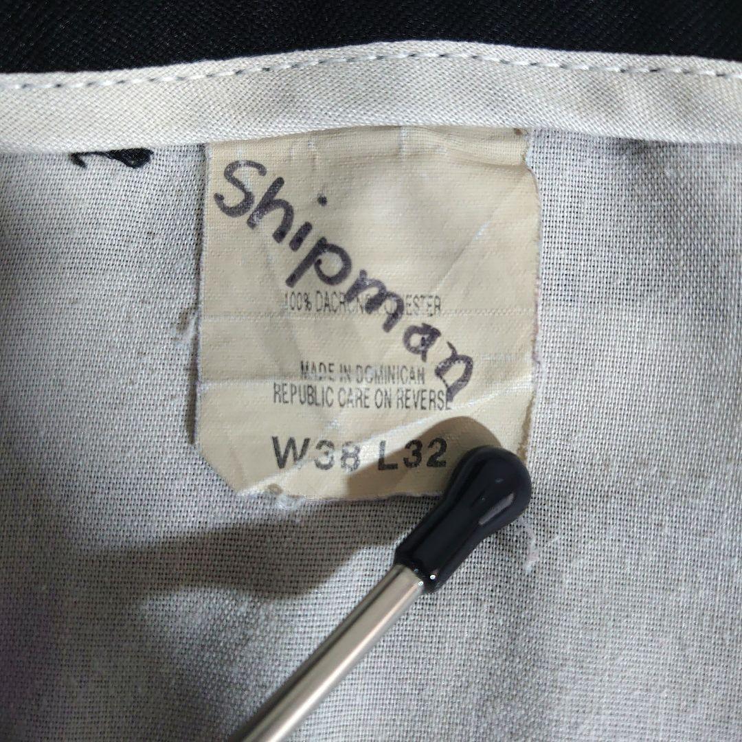 人気 リーバイス アクションスラックス W38L31 ブラック ポリパンツ 古着